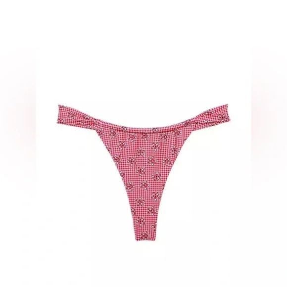 New! SET Frankie’s Bikinis x Pink Rosalind Bandeau Reilly Bikini 31496 - Picture 5 of 14